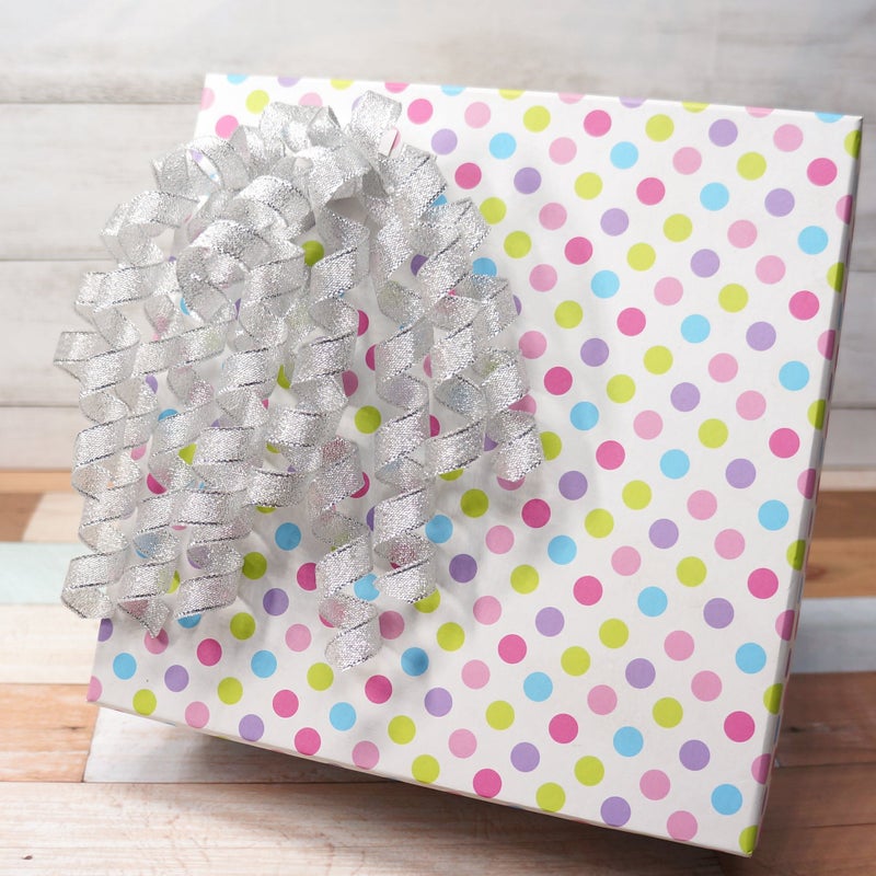 CT CRAFT LLC Silver Metallic Curly Ribbon Bow 6" Long x 6 Counts Gift Wrapping Pre-Tied Self-Adhesive Tab for Birthday Present Box Wine Bottle Baby Shower Party Christmas Hanukah - Image 5
